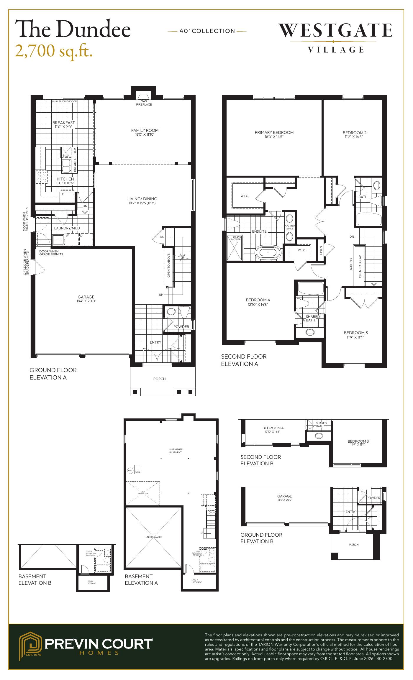 The Dundee — Full Floorplan
