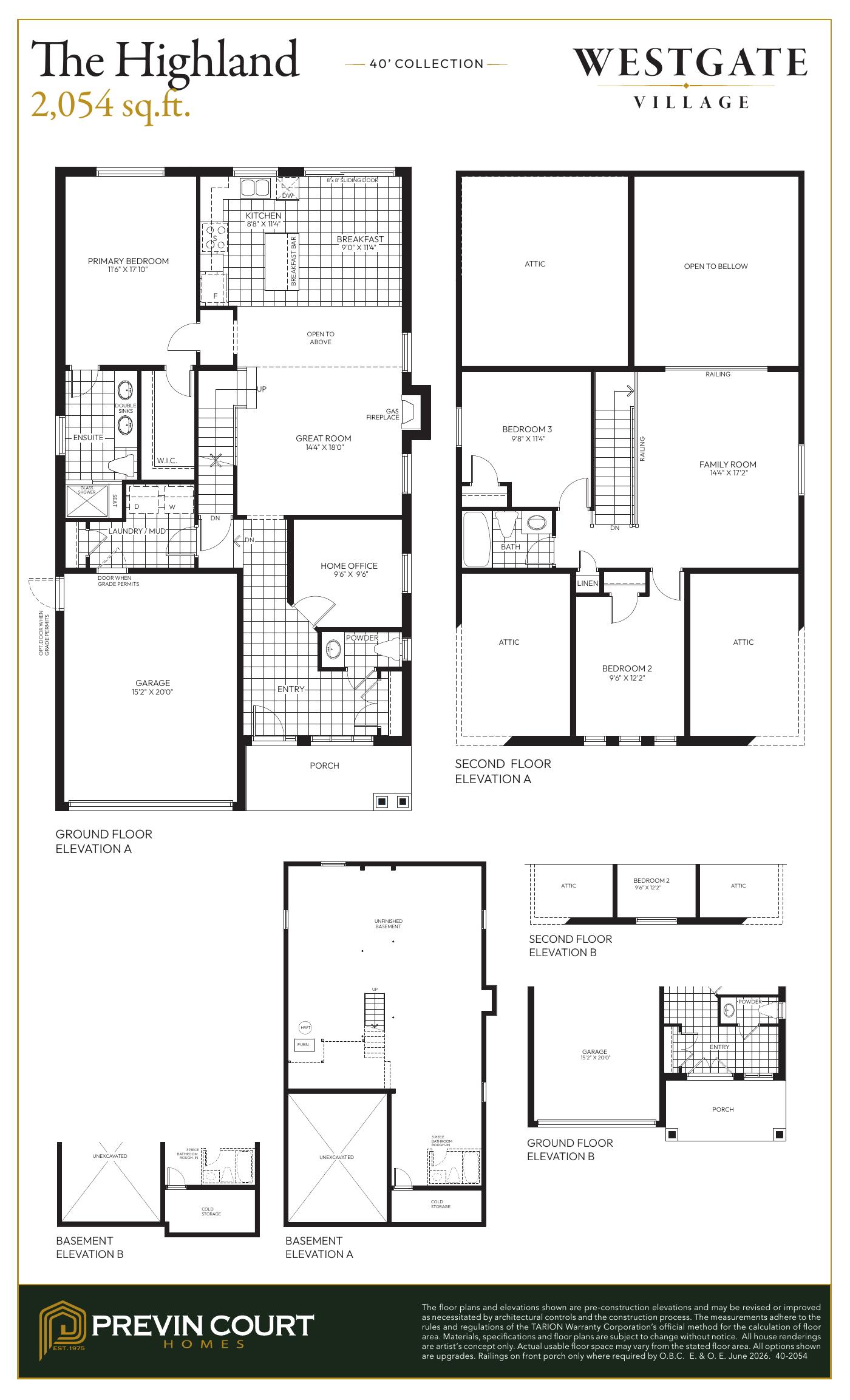 The Highland — Full Floorplan