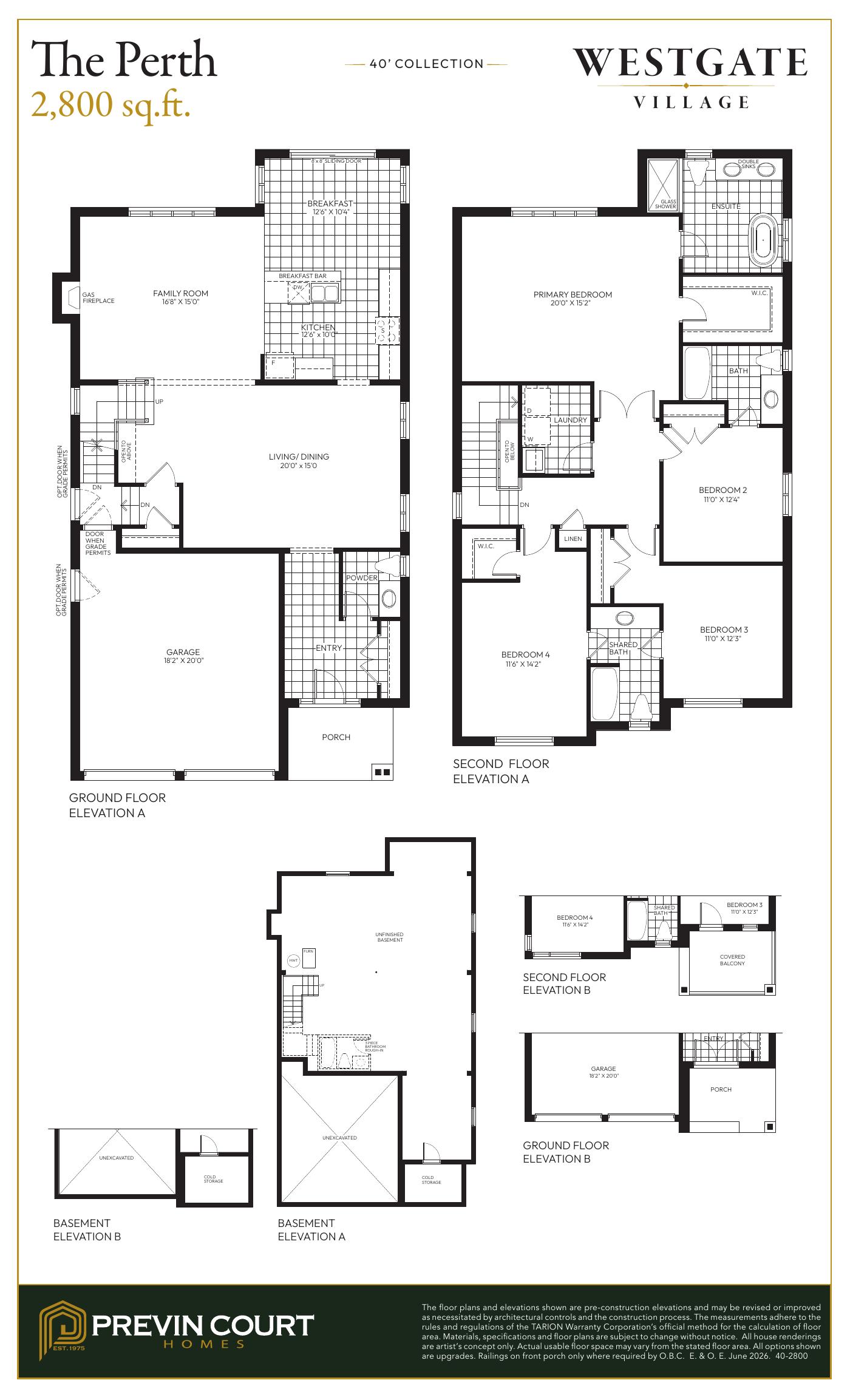The Perth — Full Floorplan
